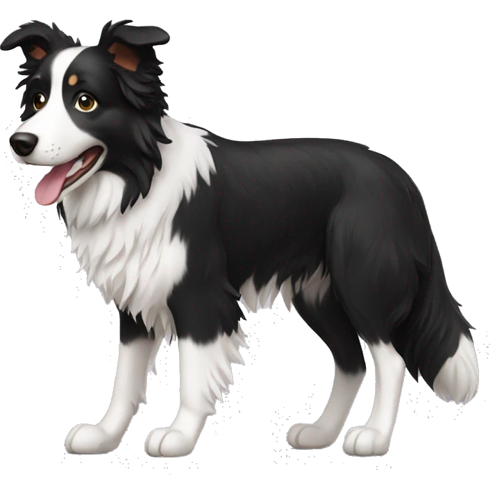 Border collie dog emoji