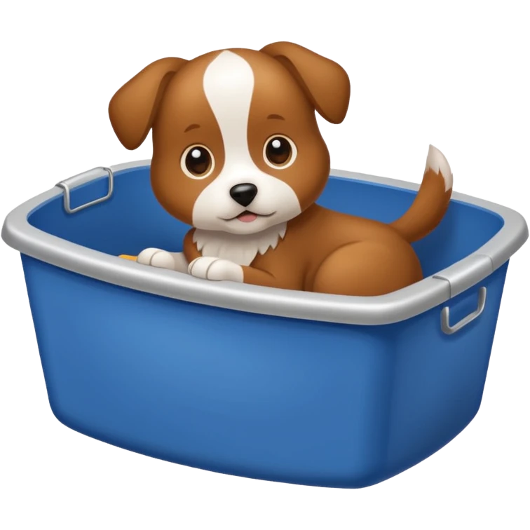 dog in litter box emoji