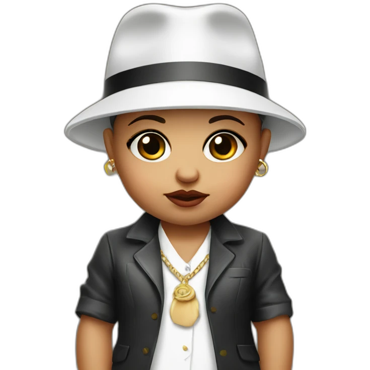 Italian mobster baby girl emoji