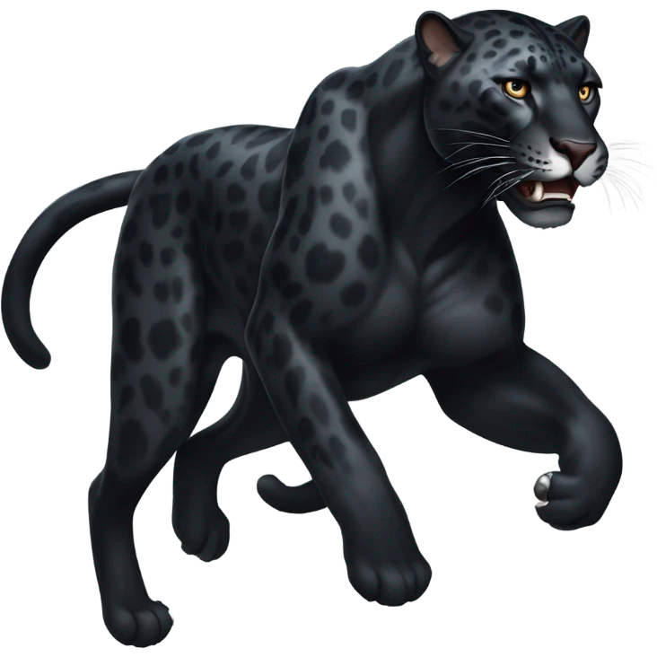 black running jaguar emoji