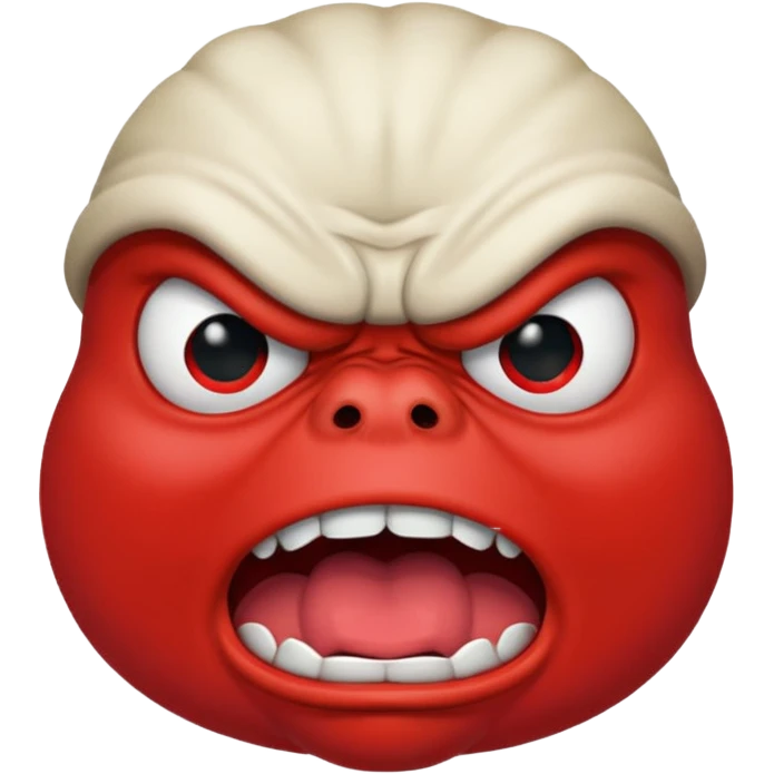 Red face angry pepe emoji