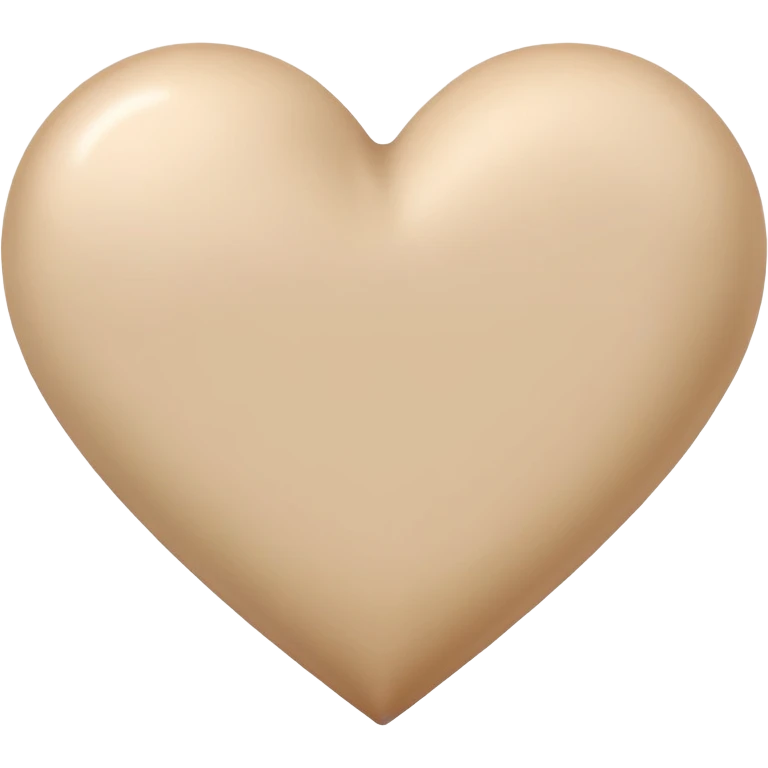 Сердечко бежевое emoji