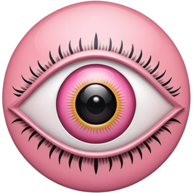 pink evil eye emoji
