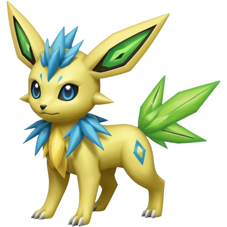Celebi-Zygarde-Electrike-Jolteon-Manectric-Fakémon-fusion, full body emoji