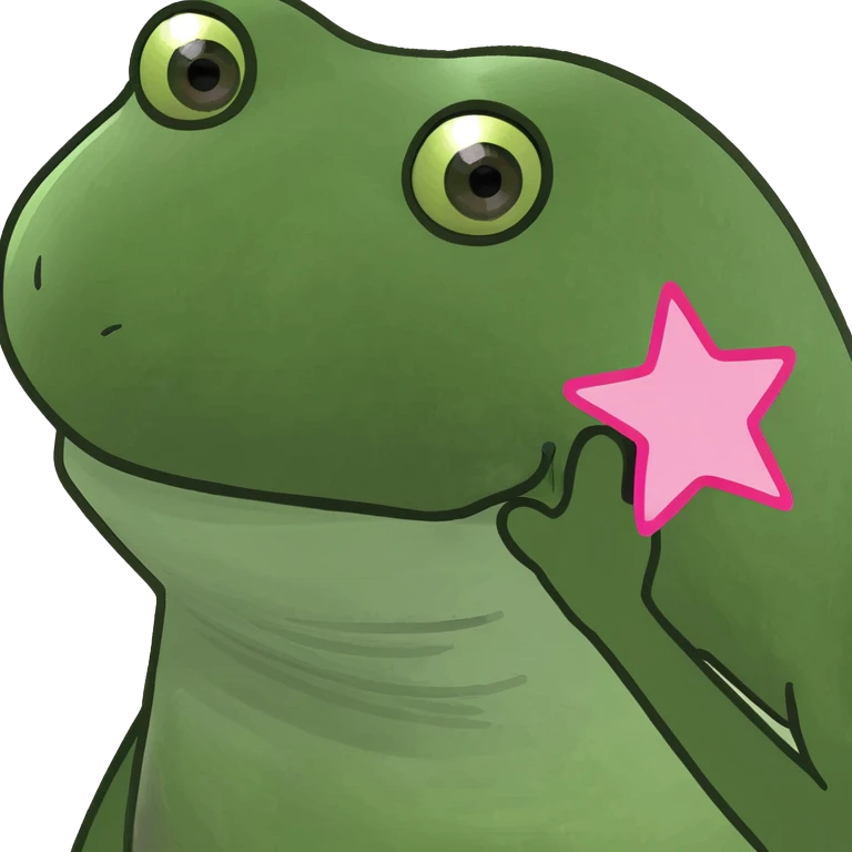 Pink star emoji