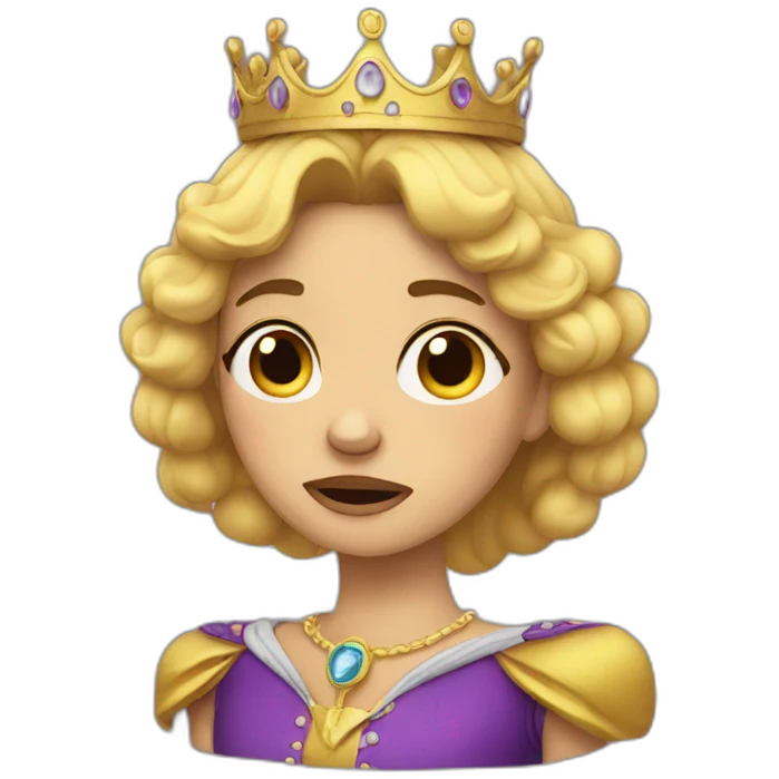 Crying queen emoji