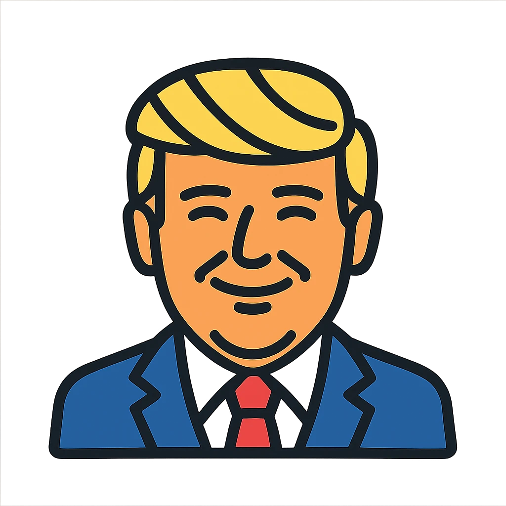 Trump smiles emoji