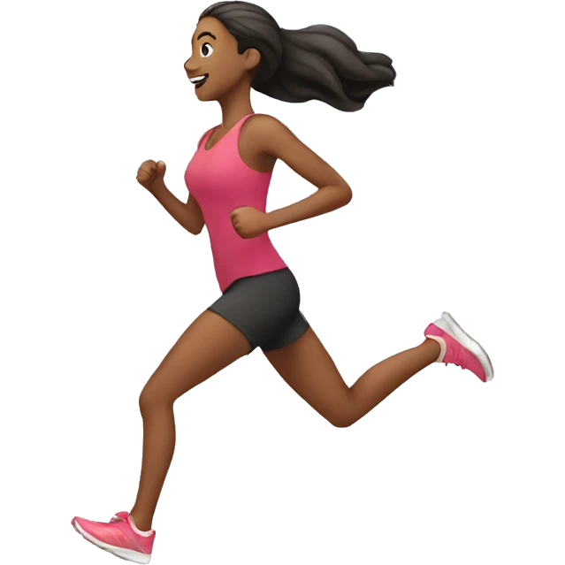 women running emoji