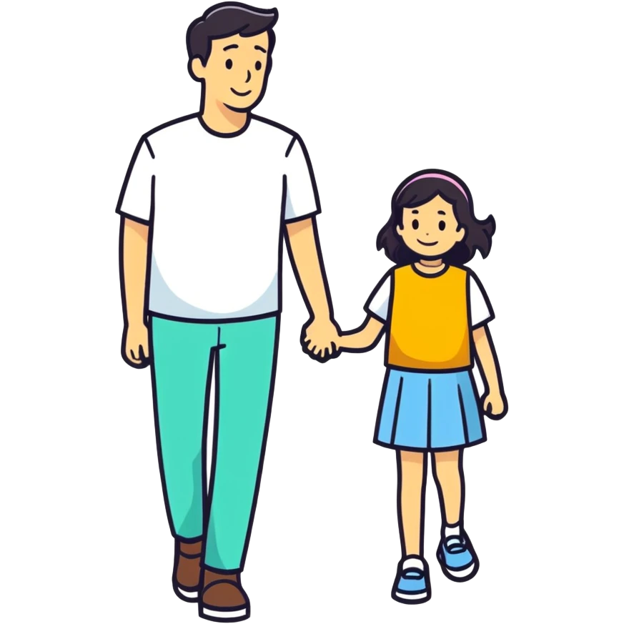 Papá e hija  emoji