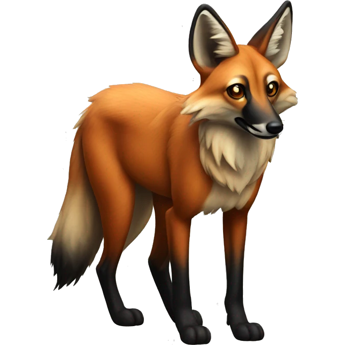 Maned wolf emoji