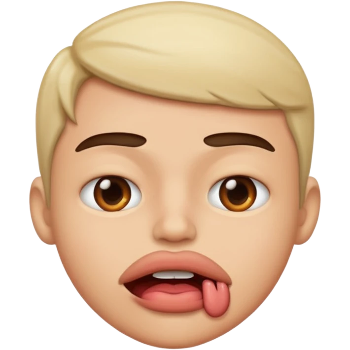 biting lip emoji