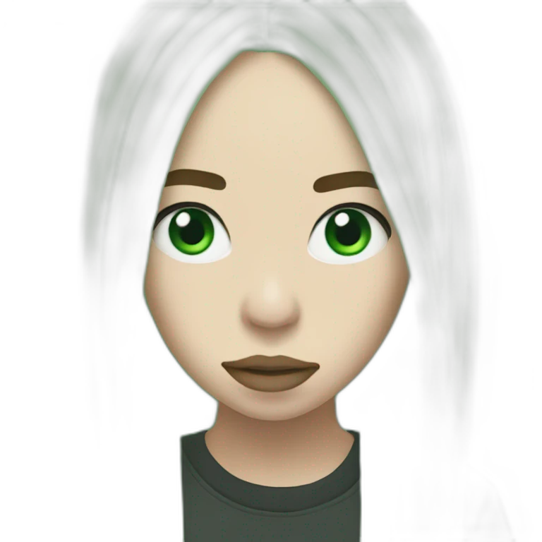Billie eilish green roots emoji