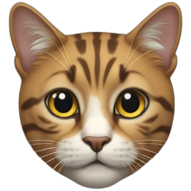 Bold cat emoji