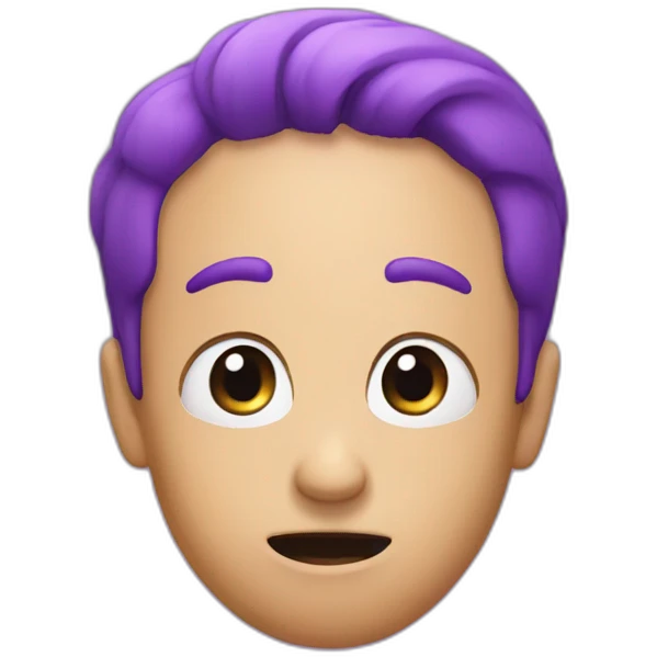 purple surprised emoji emoji