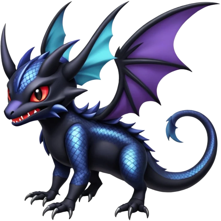 Shiny Epic Badass Gothic Noibat-Salandit-Litten-Hybrid emoji