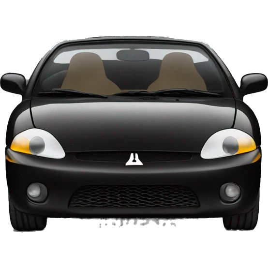 Black Mitsubishi eclipse spyder emoji