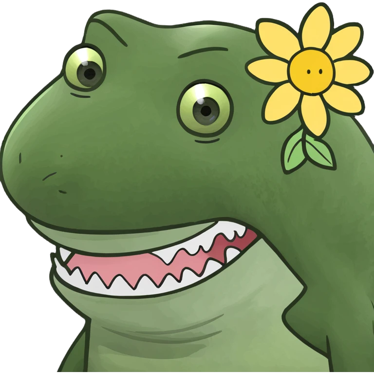 Squalo con un fiore in testa  emoji