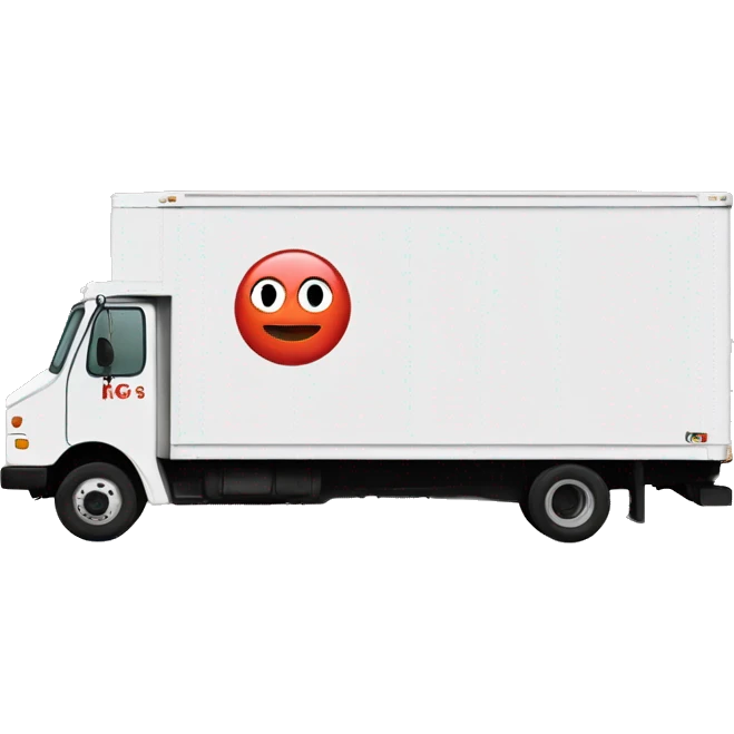 Boxtruck with letters "PGS” on the side emoji