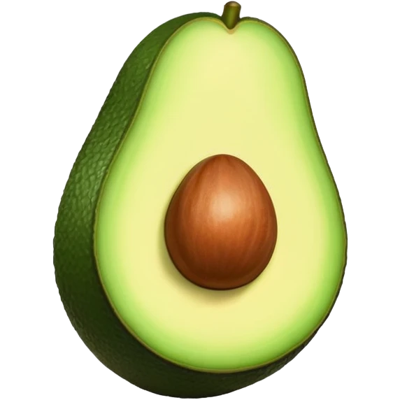 Aguacate con labios grandes emoji