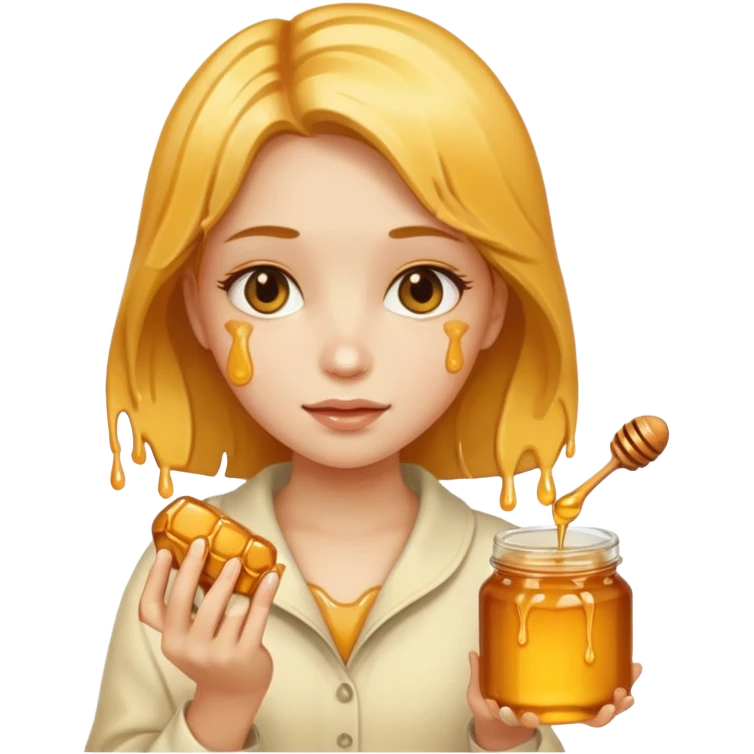 Honey and girl  emoji