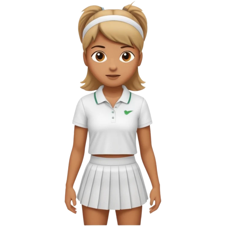 tennis girl outfit no girl only outfit emoji