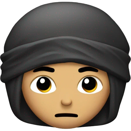 ninja with fingers to head emoji