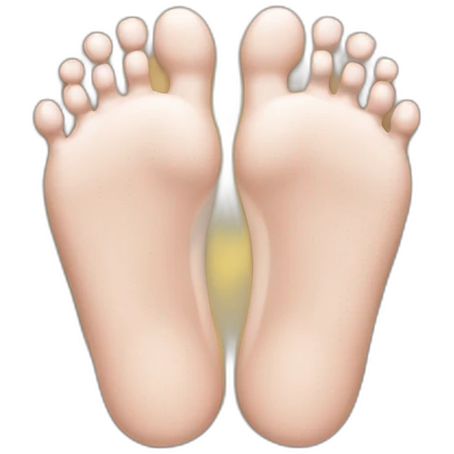 Feet with big smile emoji