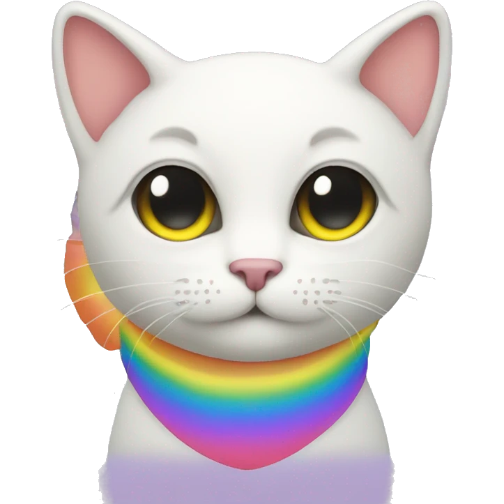 cat on rainbow  emoji