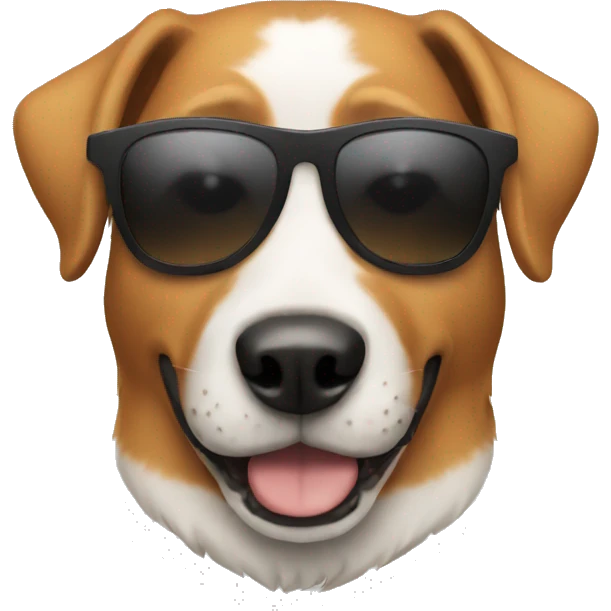 Dog with sunglasses  emoji
