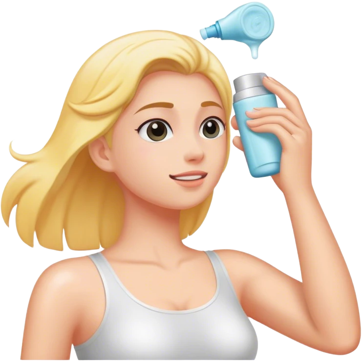 applying deodorant  emoji