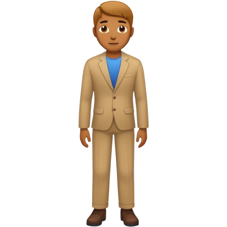 The man need to stand emoji