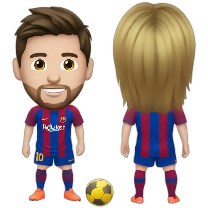 Messi à la cheville de Ronaldo emoji