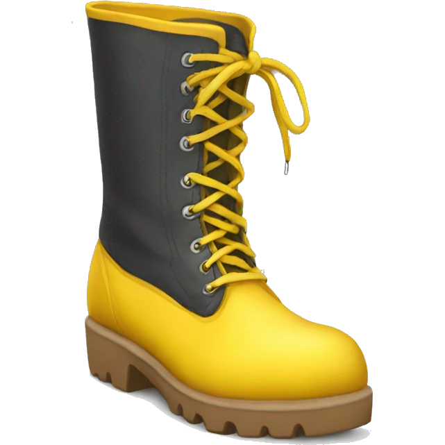 Yellow storm boots  emoji