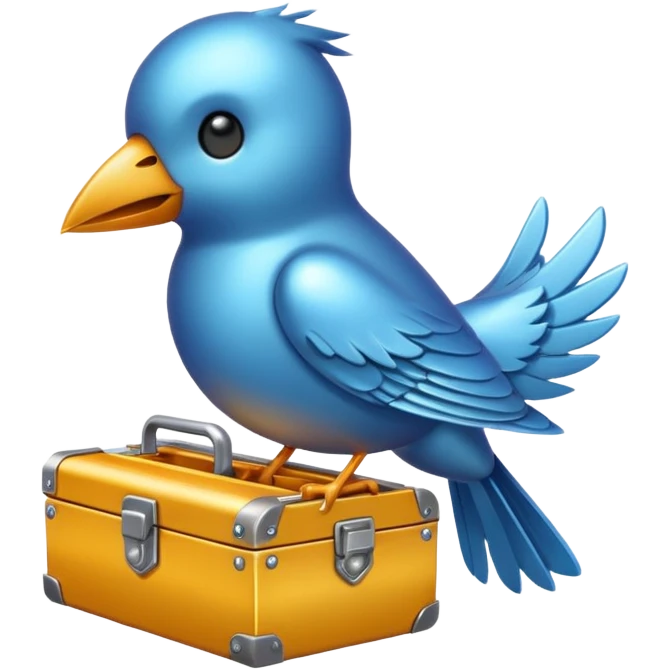twitter with a toolbox emoji