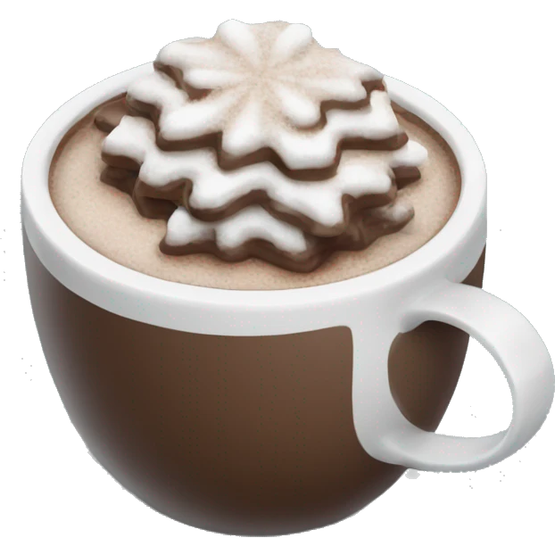 Hot chocolate snow days  emoji