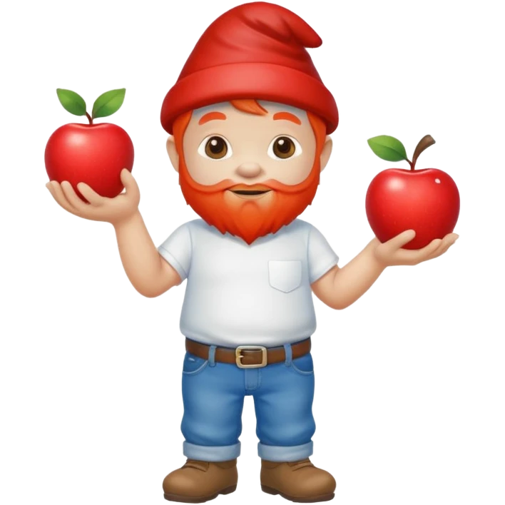 nain de jardin dans le style ios emoji