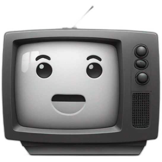 Popite sur une télé emoji