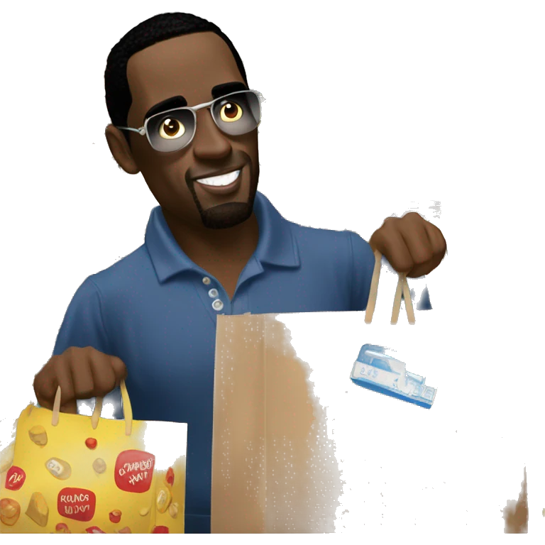 P diddy shopping at Costco  emoji