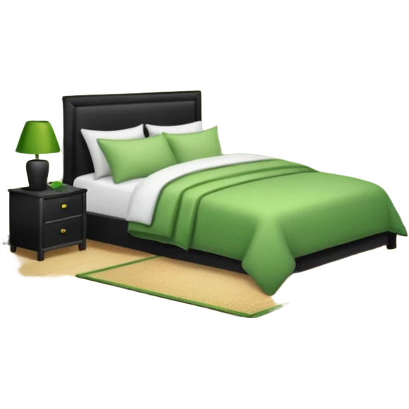 green bedroom plants with frames emoji