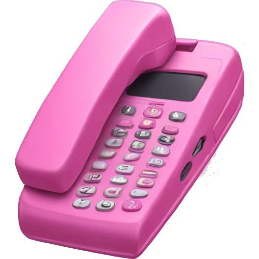 Pink fold-over flip phone  emoji