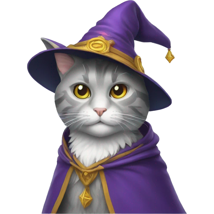 Cat wizard emoji