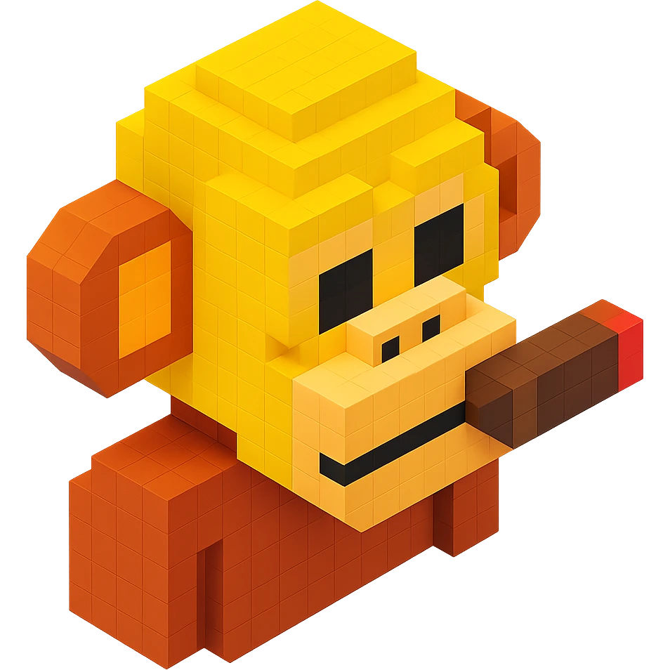 monkey with cigar emoji