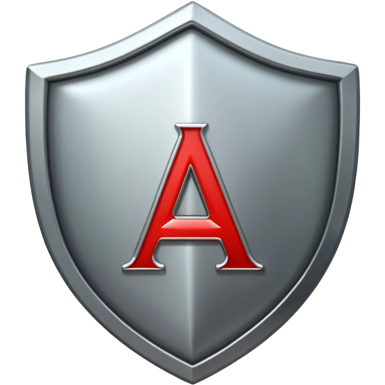 Shield with letter A emoji