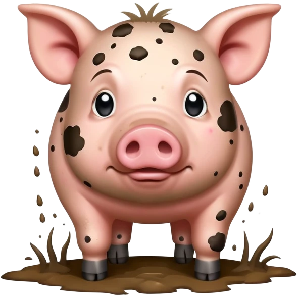 Чумазая украинская свинья emoji