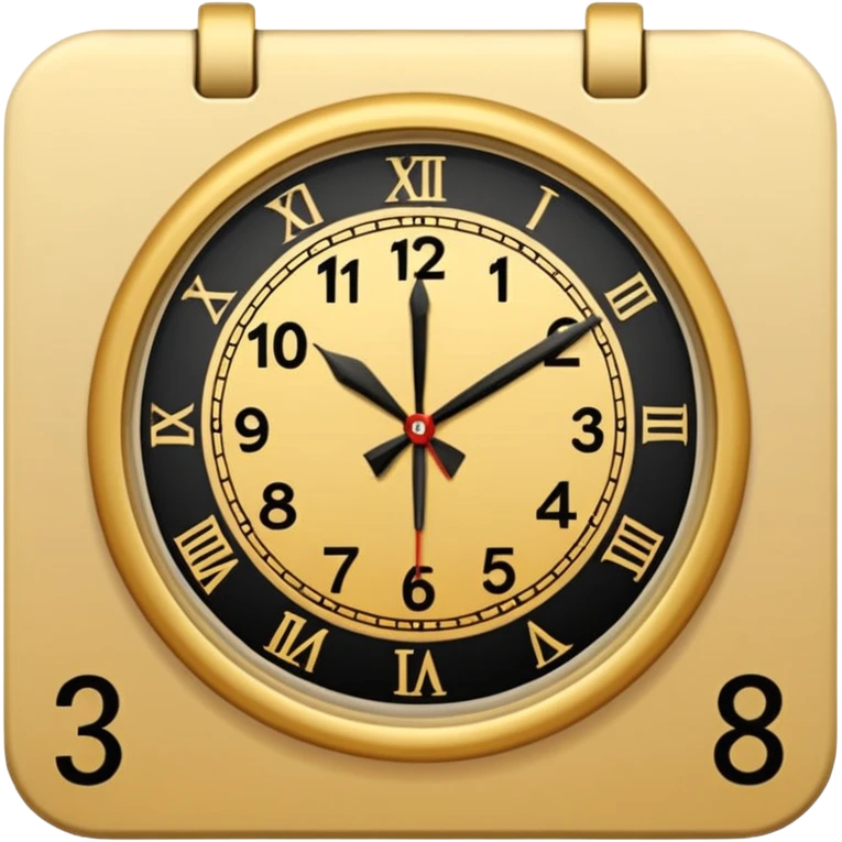 Reloj sobre calendario roto emoji