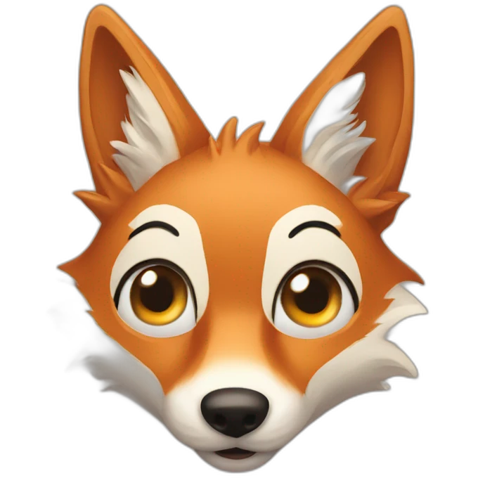 amazed fox star eyes emoji