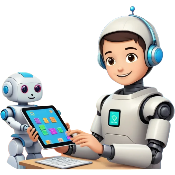 "Design a set of fun, colorful, and engaging emojis for an Iranian edtech company that teaches coding to children and teenagers. The emojis should reflect a playful tech theme while incorporating elements of Iranian culture (e.g., subtle Persian motifs, friendly characters, or local flair). Include concepts like:

Kids coding on computers/tablets
Robots, bugs (coding errors), and AI characters with cute expressions
Persian script snippets (e.g., «سلام» or «کد») in a techy style
Iranian landmarks (like Azadi Tower) as pixel art or simplified icons
Programming concepts (loops, variables, algorithms) as friendly characters
Celebratory emojis for debugging success (e.g., a happy robot high-fiving a kid)
Style: Modern, rounded, and cartoonish with a vibrant palette (avoiding gender stereotypes). Ensure cultural sensitivity and appeal to ages 6–16." emoji