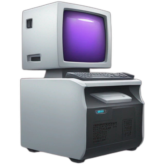 Gamer computer emoji