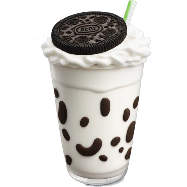 Lifesize oreo cookie shake emoji