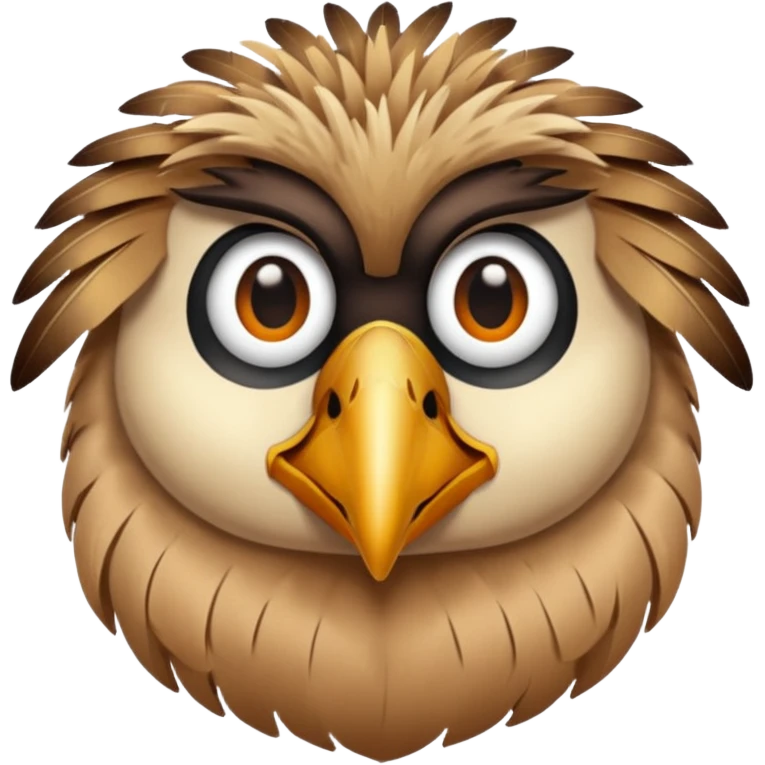 desert bird face emoji